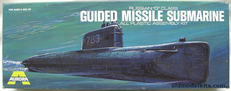 Aurora 1/300 Russian 'Golf' Class Guided Missile Submarine, 726 plastic model kit